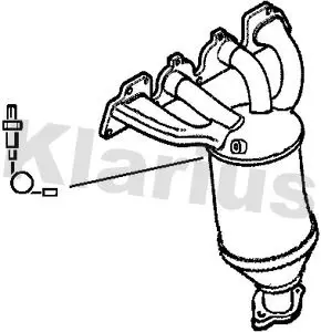 Handler.Part Catalytic converter KLARIUS 322117 1