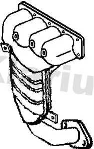 Handler.Part Catalytic converter KLARIUS 322163 1