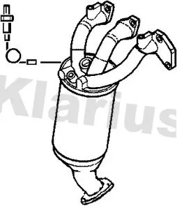 Handler.Part Catalytic converter KLARIUS 322236 1