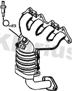 Handler.Part Catalytic converter KLARIUS 322256 1