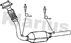 Handler.Part Catalytic converter KLARIUS 322314 1