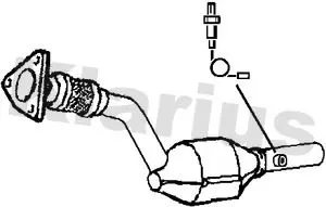 Handler.Part Catalytic converter KLARIUS 322346 1