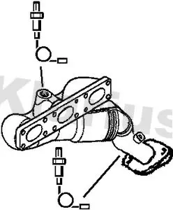 Handler.Part Catalytic converter KLARIUS 322356 1