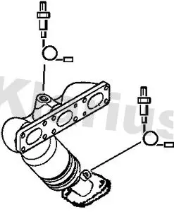 Handler.Part Catalytic converter KLARIUS 322357 1