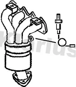 Handler.Part Catalytic converter KLARIUS 322608 2