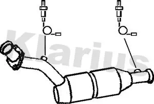 Handler.Part Catalytic converter KLARIUS 322656 1