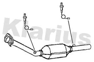 Handler.Part Catalytic converter KLARIUS 322761 2