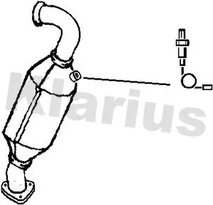 Handler.Part Catalytic converter KLARIUS 322840 1