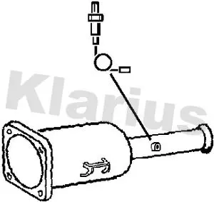 Handler.Part Soot/particulate filter, exhaust system KLARIUS 390193 1