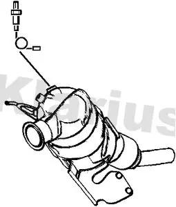 Handler.Part Soot/particulate filter, exhaust system KLARIUS 390220 1