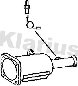 Handler.Part Soot/particulate filter, exhaust system KLARIUS 390236 1