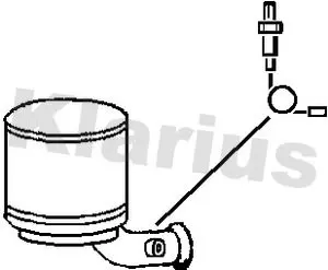 Handler.Part Soot/particulate filter, exhaust system KLARIUS 390253 2