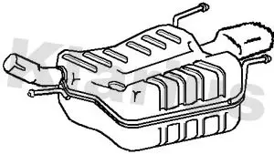 Handler.Part End silencer KLARIUS 220981 1