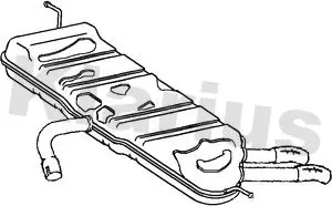 Handler.Part End silencer KLARIUS 220892 1