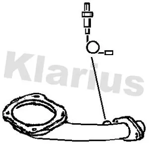 Handler.Part Exhaust pipe KLARIUS 110533 1