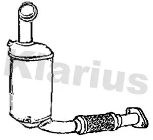 Handler.Part Soot/particulate filter, exhaust system KLARIUS 390430 2