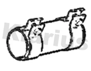 Handler.Part Pipe connector, exhaust system KLARIUS 430465 1