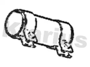 Handler.Part Pipe connector, exhaust system KLARIUS 430470 1