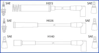 Handler.Part Ignition cable kit HITACHI 134225 1