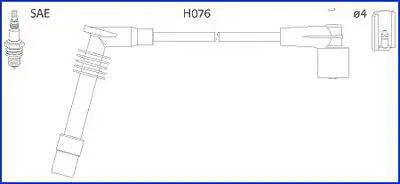 Handler.Part Ignition cable kit HITACHI 134251 1