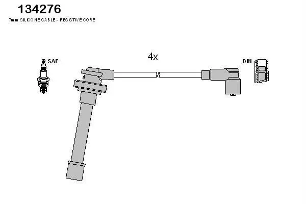 Handler.Part Ignition cable kit HITACHI 134276 1