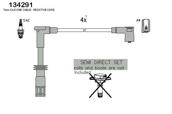 Handler.Part Ignition cable kit HITACHI 134291 1