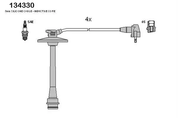 Handler.Part Ignition cable kit HITACHI 134330 1