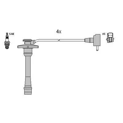 Handler.Part Ignition cable kit HITACHI 134132 1