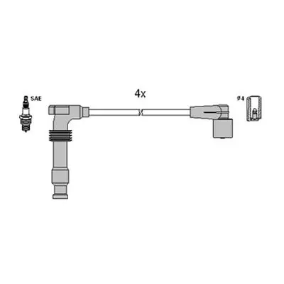 Handler.Part Ignition cable kit HITACHI 134121 1