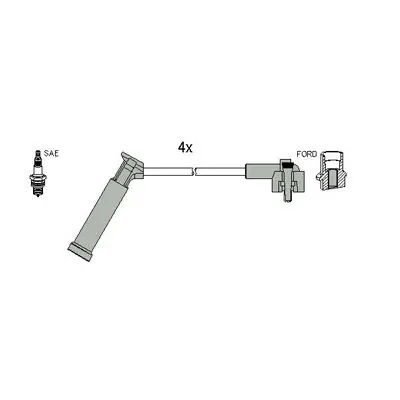 Handler.Part Ignition cable kit HITACHI 134124 1