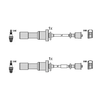 Handler.Part Ignition cable kit HITACHI 134376 1