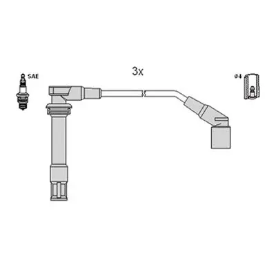 Handler.Part Ignition cable kit HITACHI 134378 1