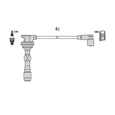 Handler.Part Ignition cable kit HITACHI 134118 1