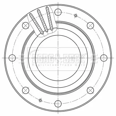 Handler.Part Brake disc BORG & BECK BBD32597 1