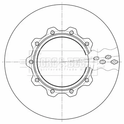 Handler.Part Brake disc BORG & BECK BBD32615 1