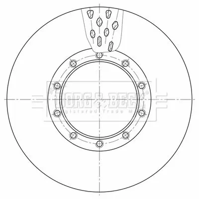 Handler.Part Brake disc BORG & BECK BBD32631 1