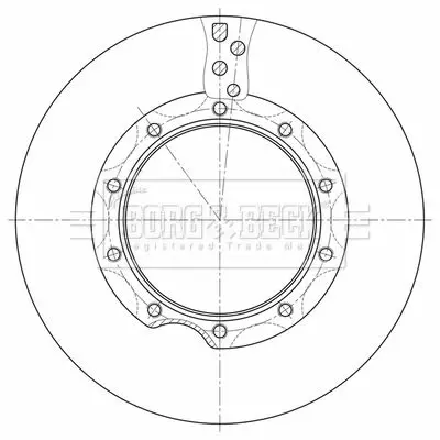 Handler.Part Brake disc BORG & BECK BBD32632 1