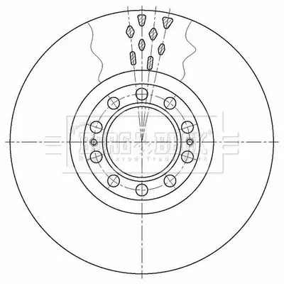 Handler.Part Brake disc BORG & BECK BBD32655 1