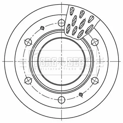 Handler.Part Brake disc BORG & BECK BBD32659 1