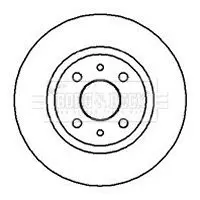 Handler.Part Brake disc BORG & BECK BBD4002 2