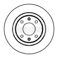 Handler.Part Brake disc BORG & BECK BBD4006 2