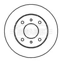 Handler.Part Brake disc BORG & BECK BBD4008 1