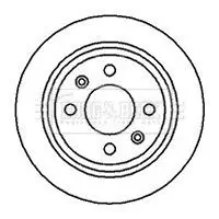 Handler.Part Brake disc BORG & BECK BBD4015 1