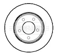 Handler.Part Brake disc BORG & BECK BBD4017 1