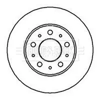 Handler.Part Brake disc BORG & BECK BBD4023 1