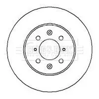 Handler.Part Brake disc BORG & BECK BBD4027 1