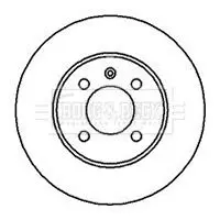 Handler.Part Brake disc BORG & BECK BBD4037 1