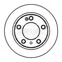 Handler.Part Brake disc BORG & BECK BBD4043 1