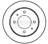 Handler.Part Brake disc BORG & BECK BBD4188 2