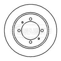 Handler.Part Brake disc BORG & BECK BBD4195 1